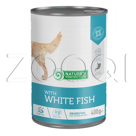 Nature's Protection Adult Sensitive White Fish для взрослых собак (белая рыба)