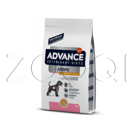 Advance Dog VetDiet Atopic Rabbit & Peas для собак при дерматозах и аллергии (кролик, горох)
