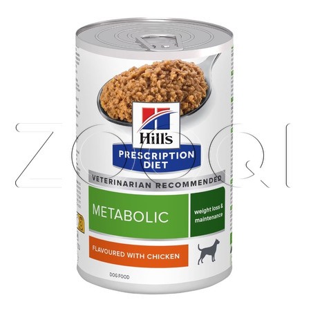 Hill's Metabolic Weight Management для снижения и поддержания веса у собак (курица), 370 г