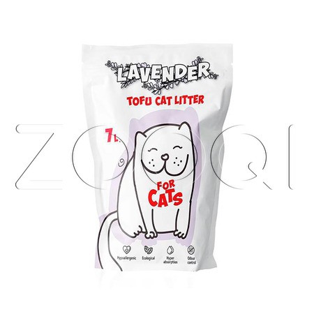FOR CATS Наполнитель Tofu Natural (лаванда), 7 л