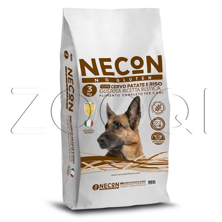 Necon Dog Adult All Breed No Gluten Deer Potato для взрослых собак всех пород (оленина, картофель)