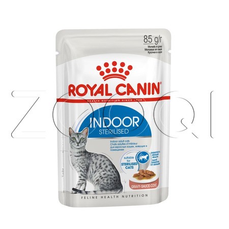 Royal Canin Indoor Sterilised (кусочки в соусе), 85 г