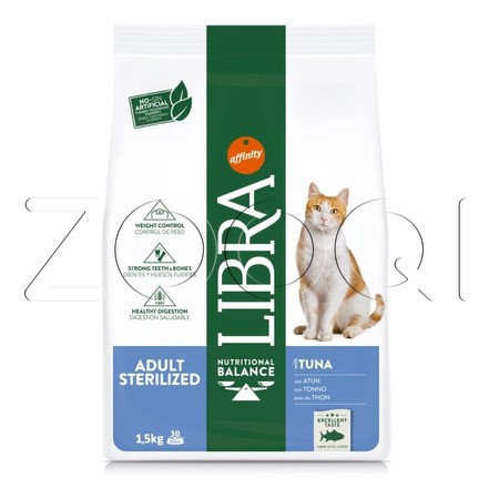 Libra Cat Adult Sterilised Tuna для стерилизованных кошек (тунец)