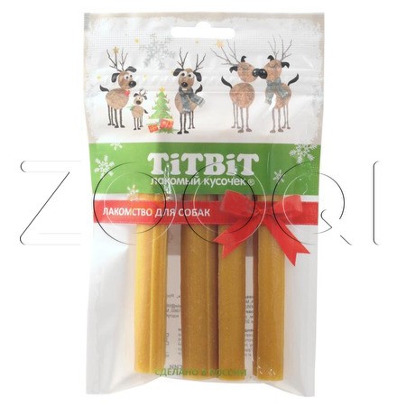 TiTBiT Жевательный снек со вкусом курицы для мелких собак (Новогодняя коллекция), 100 г