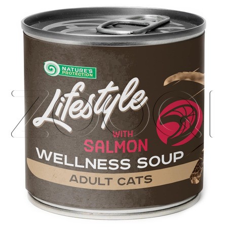 Nature's Protection Lifestyle Adult Sterilised Суп для стерилизованных кошек (лосось), 140 мл