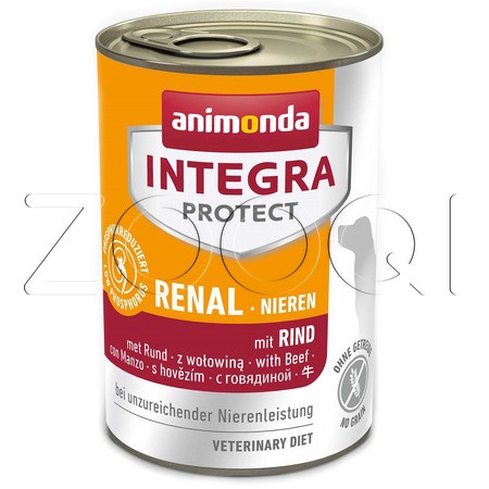 Animonda Integra Protect для собак при заболевании почек (говядина)