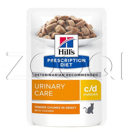 Hill's c/d Multicare Urinary Care для кошек с курицей, 85 г