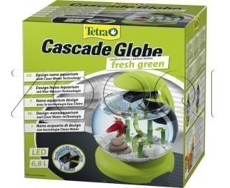 Аквариум шар Tetra Cascade Globe зеленый с оборудованием (6,8 л)
