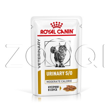 Royal Canin Urinary S/O Moderate Calorie (кусочки в соусе), 85 г