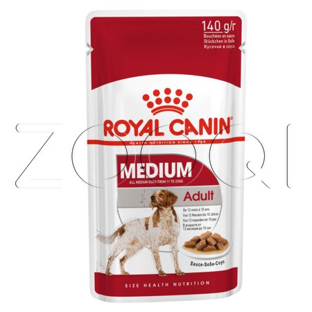 Royal Canin Medium Adult (кусочки в соусе), 140 г