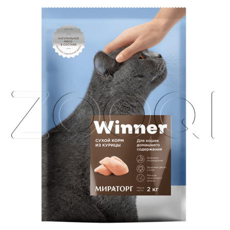 МИРАТОРГ Winner для домашних кошек всех пород (Курица)