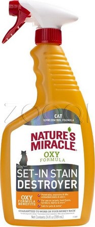 8 in 1 Уничтожитель пятен и запахов от кошек NM JFC Orange-Oxy Formyla, 710 мл