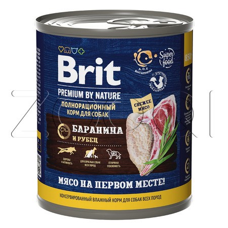 Brit Premium by Nature (Баранина и рубец), 850 г