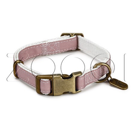 Beeztees Ошейник нейлоновый «Virante» для собак, светло-розовый (48-70 см х 25 мм)
