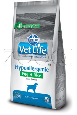 Farmina Vet Life Dog Hypoallergenic Egg&Rice (Яйцо, рис)