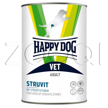 Happy Dog Vet Diet Struvit для растворения струвитных камней у взрослых собак, 400 г