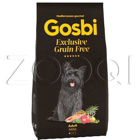 Gosbi Exclusive Grain Free Adult Mini для взрослых собак мелких пород (лосось, баранина)