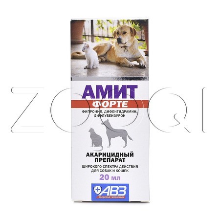 Амит Форте Капли для собак и кошек, 20 мл