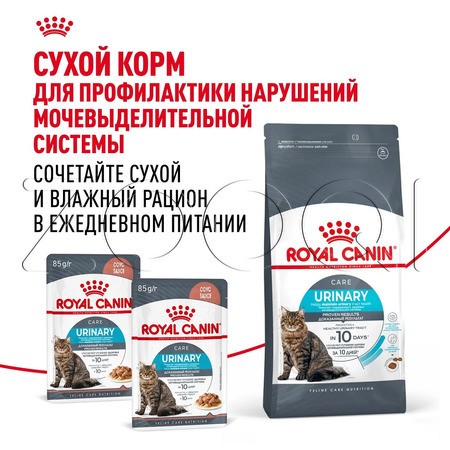Пауч Royal Canin Urinary Care для кошек (мелкие кусочки в соусе), 85 г
