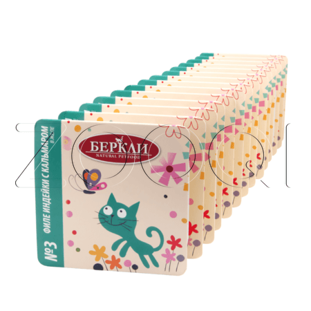 Консерва Berkley №3 для кошек (индейка с кальмаром в желе), 100 г
