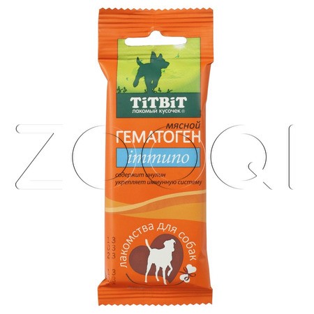 TiTBiТ Гематоген мясной immuno для собак, 35 г