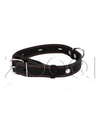 Collar одинарный с украшением LBlack 25 мм, 38-50 см
