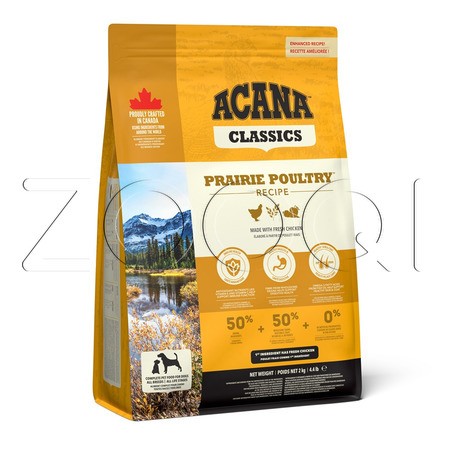 Корм Acana Classic Prairie Poultry Recipe для собак (птица)
