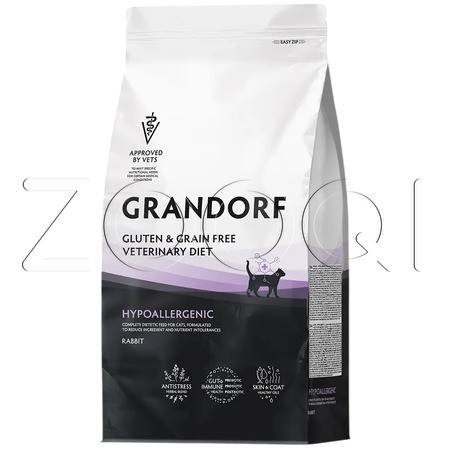 Корм Grandorf Vet Cat Hypoallergenic для кошек (кролик)