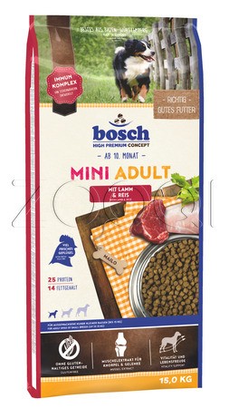 Bosch Adult Mini Lamb & Rice (ягненок, рис)