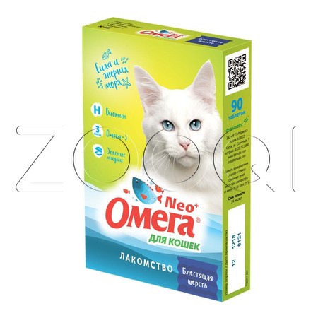 Омега Neo+ К-Ш витаминное лакомство с биотином и таурином для кошек