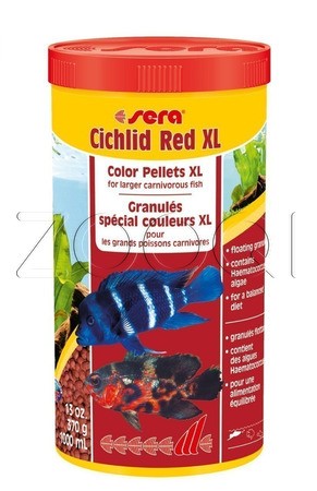 Sera Корм для усиления окраса цихлид Cichlid Red XL