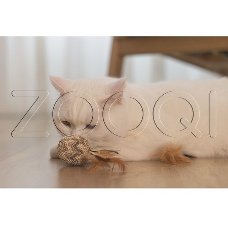 Beeztees Игрушка «Мячик Tuxa» для кошек, 10x5x4 см