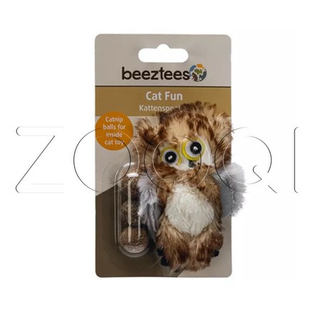 Beeztees Игрушка «Сова с кошачьей мятой» для кошек, 9.5 см