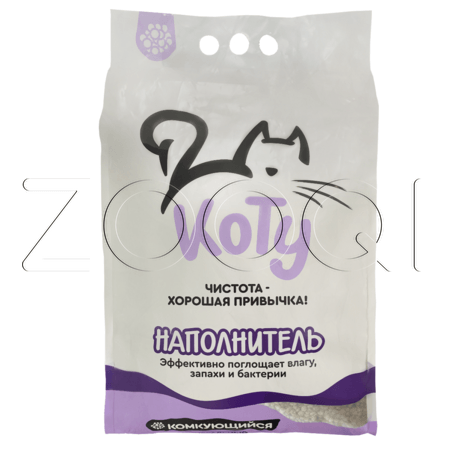 КОТУ Минеральный наполнитель, комкующийся (лаванда)