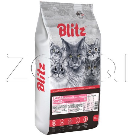 Blitz Sensitive Lamb Adult Cats All Breeds для взрослых кошек (Ягнёнок)