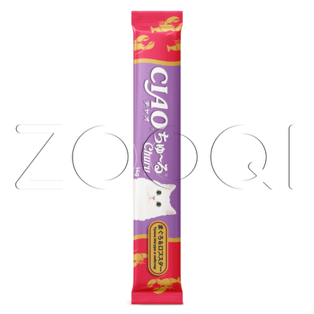 INABA CIAO Churu Пюре-лакомство для кошек (тунец Магуро, лобстер), 14 г x 4 шт