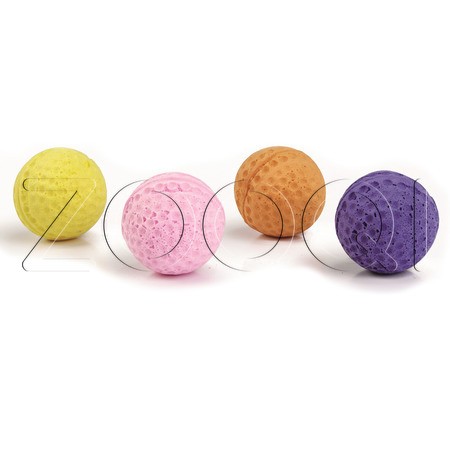 Beeztees Игрушка «Мяч мягкий разноцветный» для кошек, 4 см