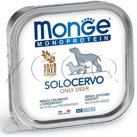 Monge Dog Solo Deer (оленина), 150 г