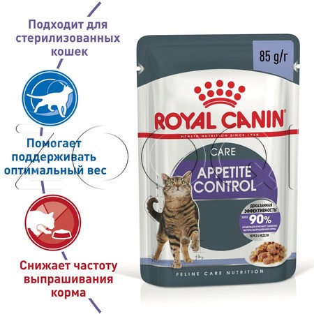 Royal Canin Sterilised Appetite Control (в желе), 85 г