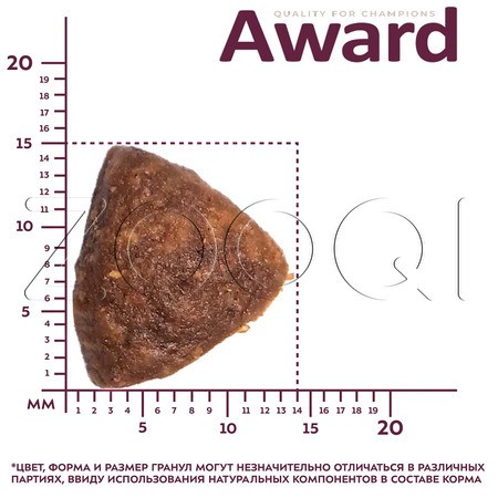 Корм Award для собак (говядина, курица, брокколи, черника)