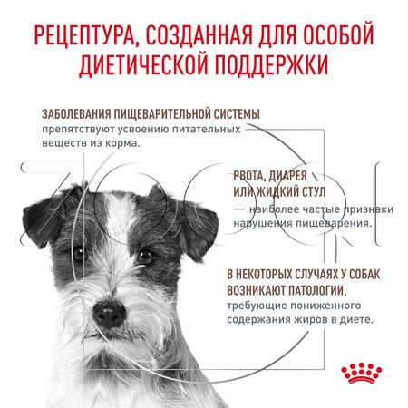 Корм Royal Canin Gastrointestinal Low Fat Small Dog для собак (птица)