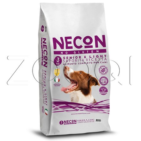 Necon Dog Senior & Light No Gluten Pork Rice для пожилых собак и собак с избыточным весом (свинина, рис)