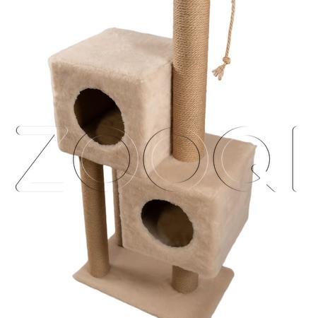 Cat House Игровой комплекс «Двойной домик» (джут), 127 см
