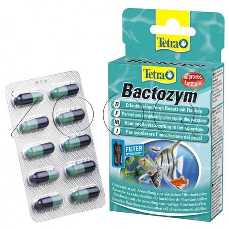 Кондиционер для воды Tetra Bactozym полезные бактерии (10 капсул)