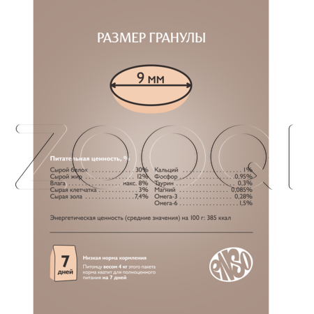 Корм ENSO Cat Formula Monoprotein для кошек (индейка, шпинат)