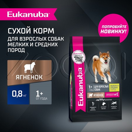 Корм Eukanuba для собак (ягненок)