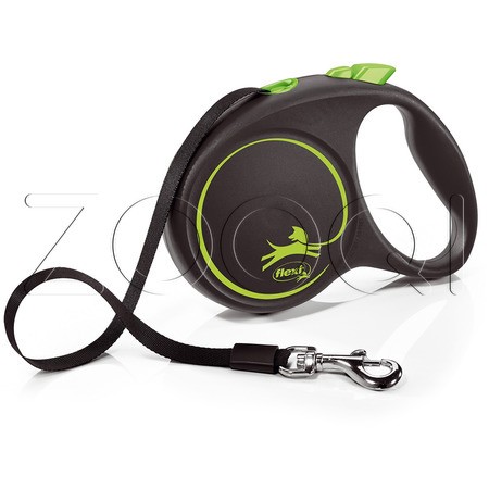 Flexi Рулетка-поводок Black Design L, лента 5 м