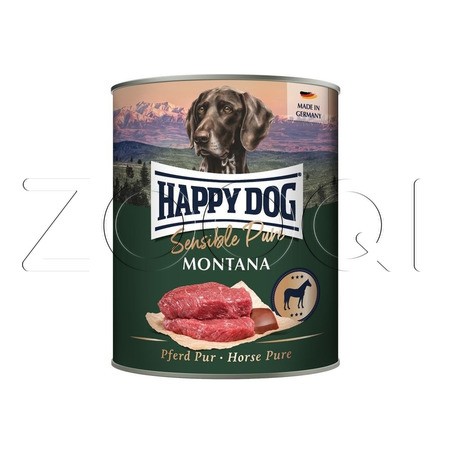 Happy Dog Sensible Pure Montana при пищевой непереносимости для взрослых собак (конина)