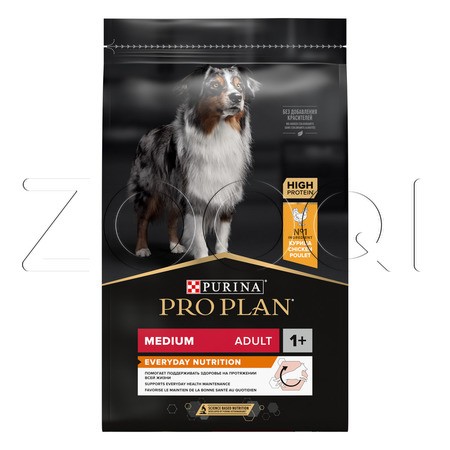 Purina Pro Plan Everyday Nutrition Medium Adult для взрослых собак средних пород (курица)
