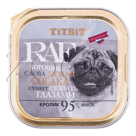 TiTBiT RAF для собак (кролик), 100 г